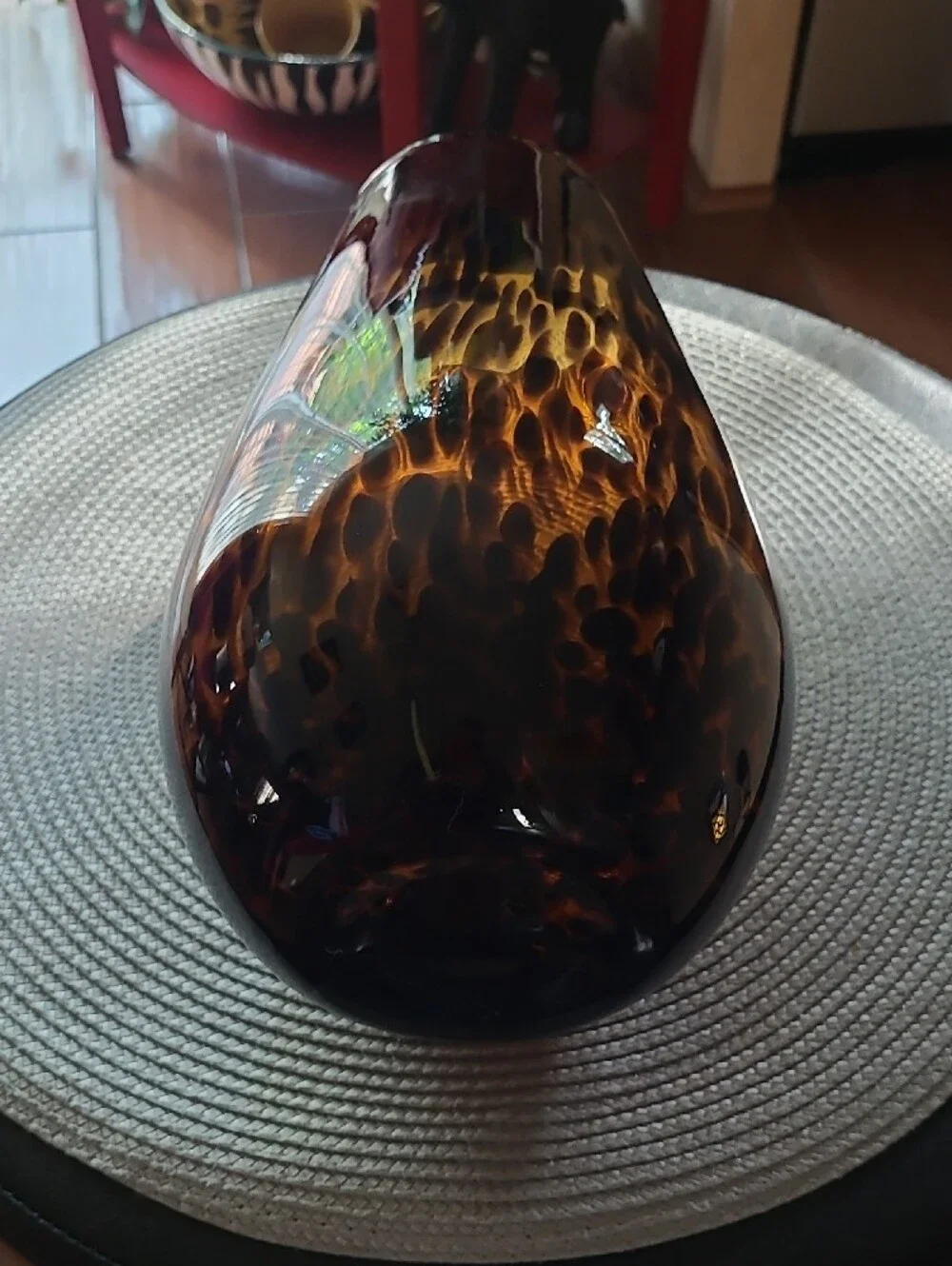 NEW Handblown Tortoiseshell Glass Vase
